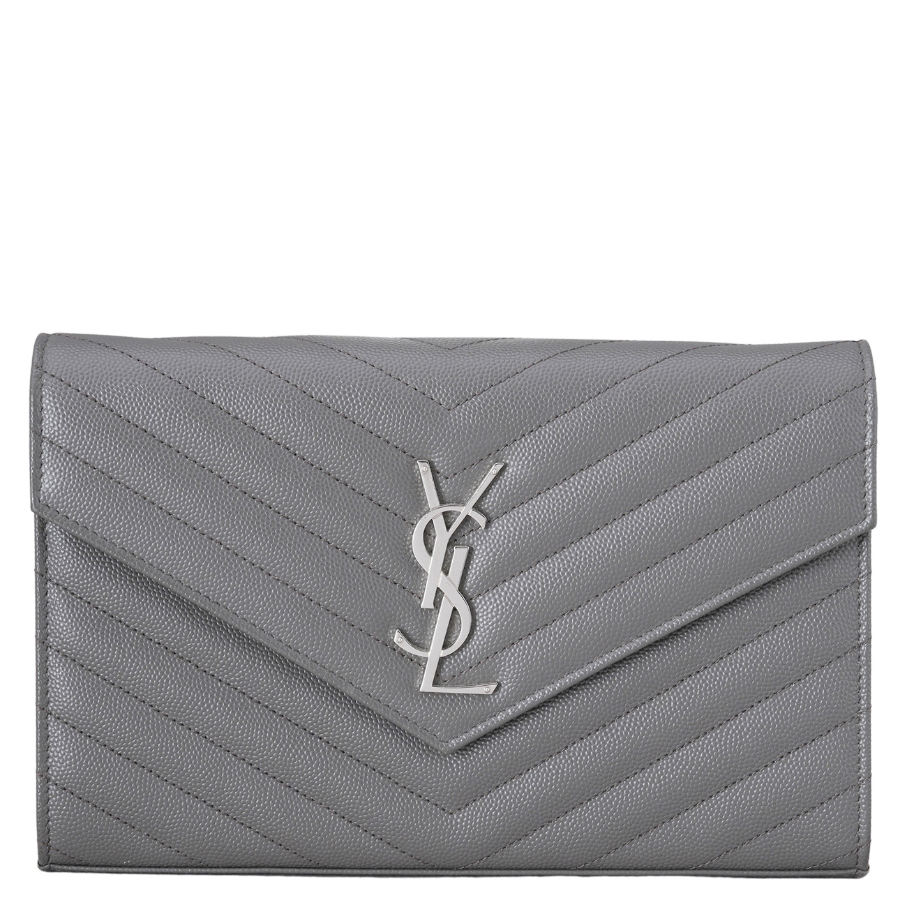 Yves Saint Laurent(USED)생로랑 377828 모노그램 쉐브론 WOC